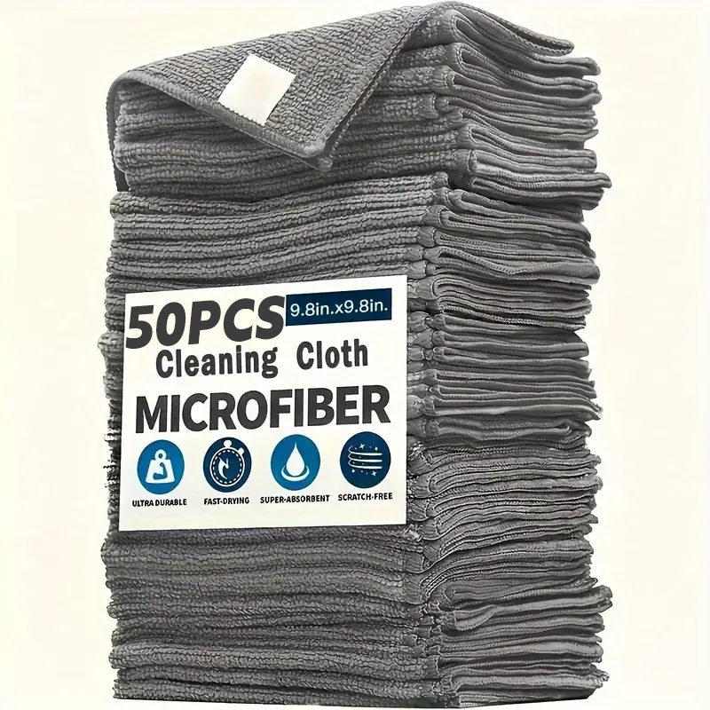 Microfiber Towel Detailing - ผ้าไมโครไฟเบอร์สำหรับทำความสะอาดชนิดหนา ไม่เป็นขุย ใช้ซ้ำได้ ซับน้ำได้ดี สำหรับทำความสะอาดรถยนต์และกระจก