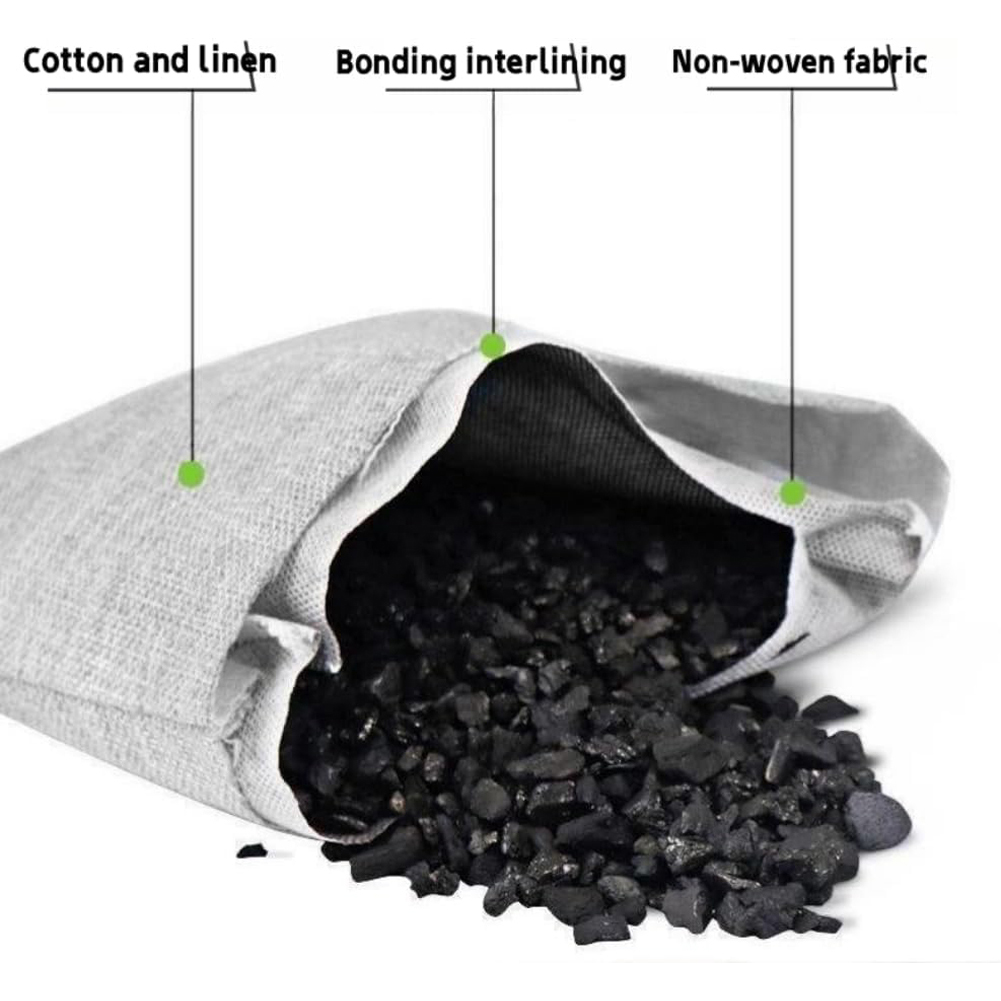 Odor Eliminator Car - ถุงถ่านไม้ไผ่ดูดซับกลิ่น 2x200 กรัม กำจัดกลิ่น ใช้ซ้ำได้ ถุงดูดซับกลิ่นธรรมชาติสำหรับบ้าน