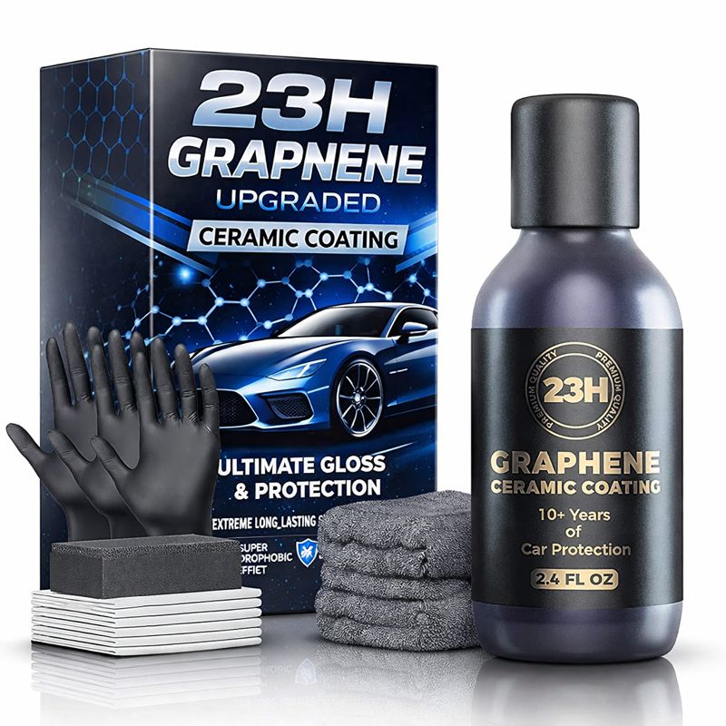Car Wax Ceramic Coating - สเปรย์เคลือบเซรามิกนาโนกราฟีนสำหรับรถยนต์ สารเคลือบกันน้ำเพิ่มความเงางามให้ตัวรถ แว็กซ์เคลือบคริสตัล สารเคลือบนาโนแบบเร็ว น้ำยาทำความสะอาดสีรถ