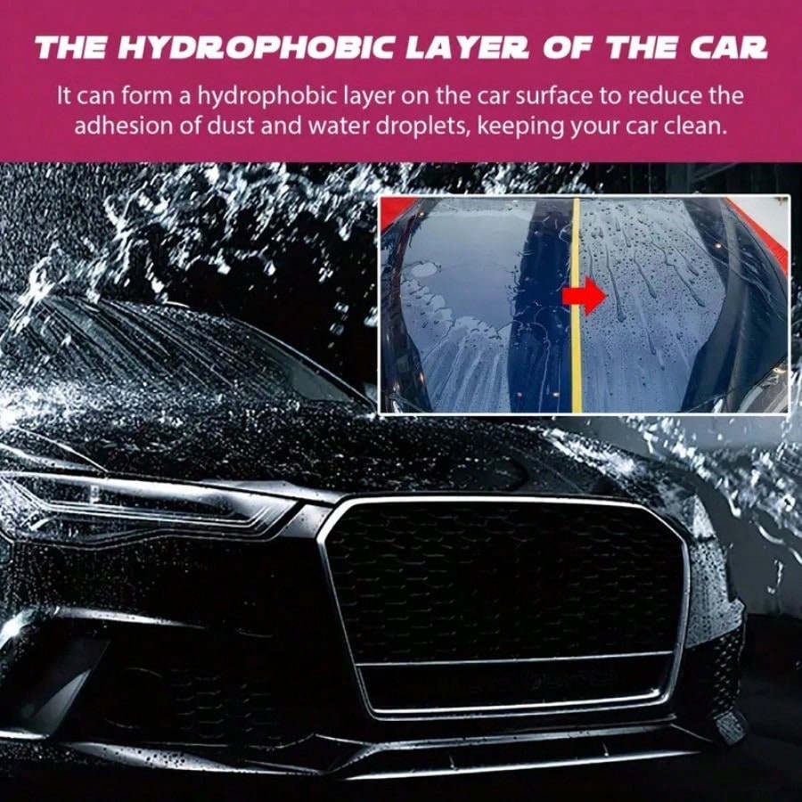 น้ำยาล้างรถสีชมพู 500 มล. โฟมเ - Car Wax Ceramic Coating บทวิจารณ์และราคา